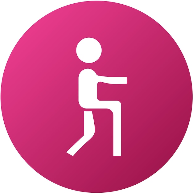 Diseño vectorial Estilo del icono de Lunges