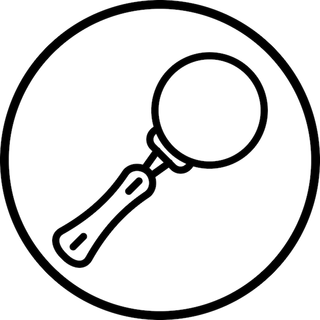 Diseño vectorial Estilo del icono de la lupa