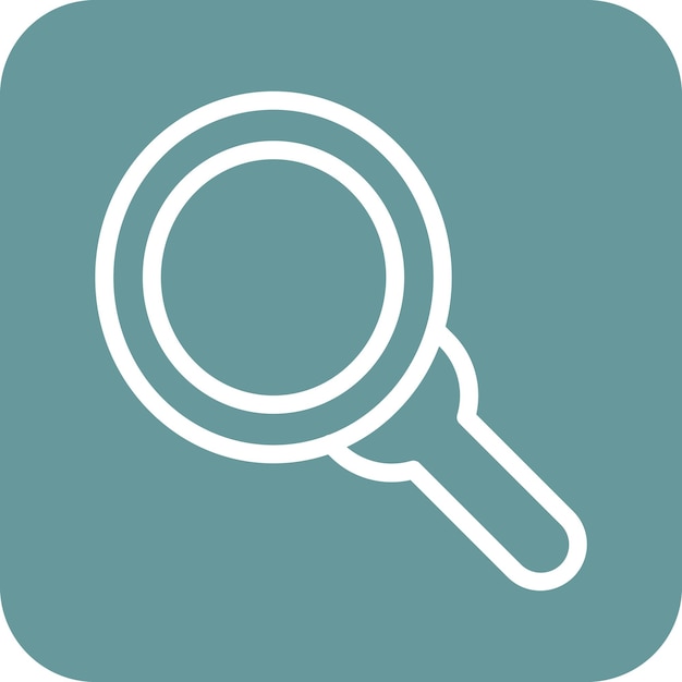 Diseño vectorial Estilo del icono de la lupa