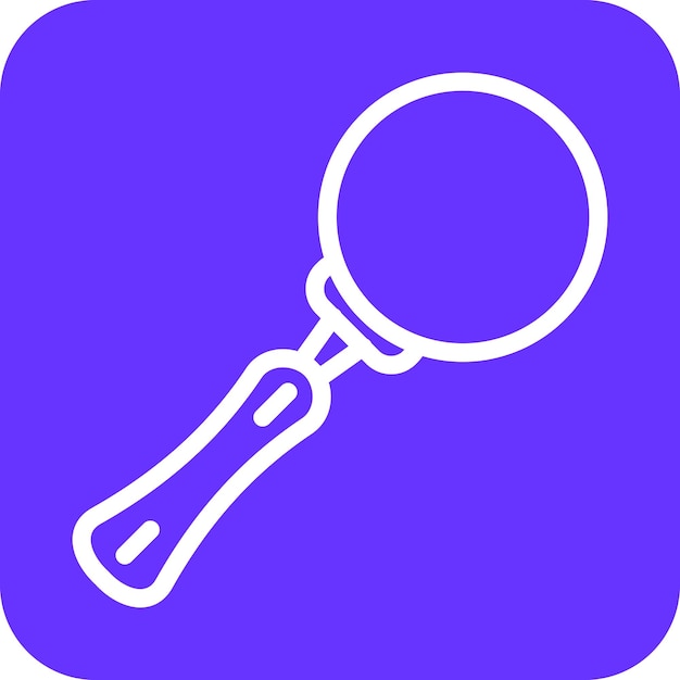 Diseño vectorial Estilo del icono de la lupa