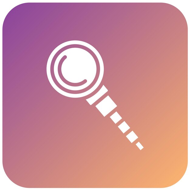 Diseño vectorial Estilo del icono de la lupa