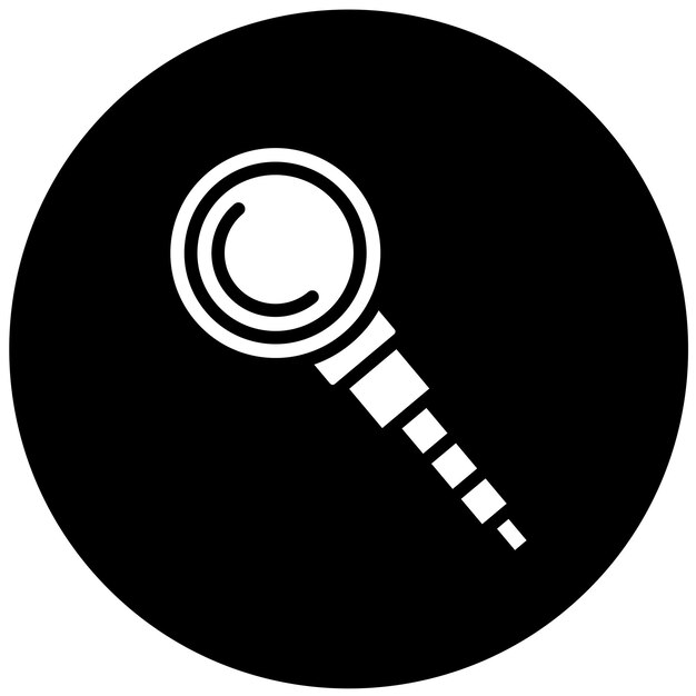 Diseño vectorial Estilo del icono de la lupa