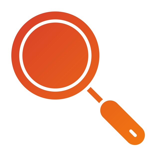 Diseño vectorial Estilo del icono de la lupa