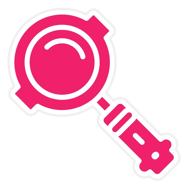 Diseño vectorial Estilo del icono de la lupa