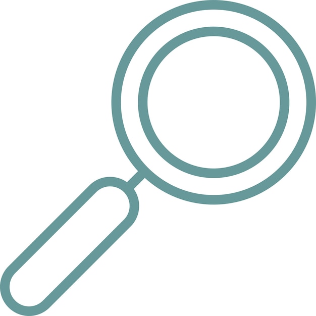 Diseño vectorial Estilo del icono de la lupa
