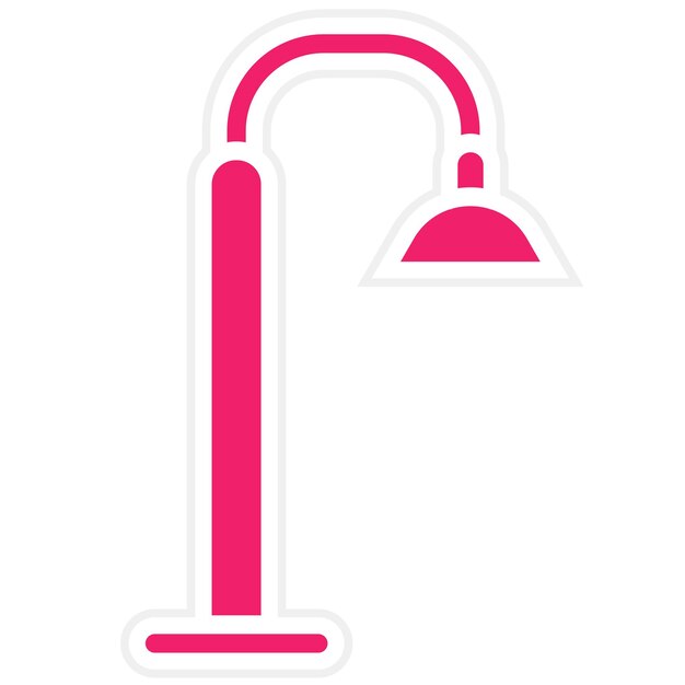 Diseño vectorial del estilo del icono de la luz de la calle