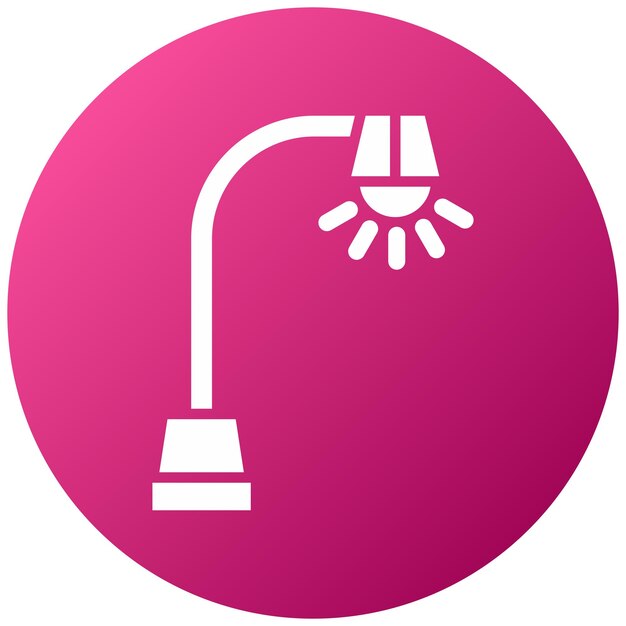 Diseño vectorial del estilo del icono de la luz de la calle