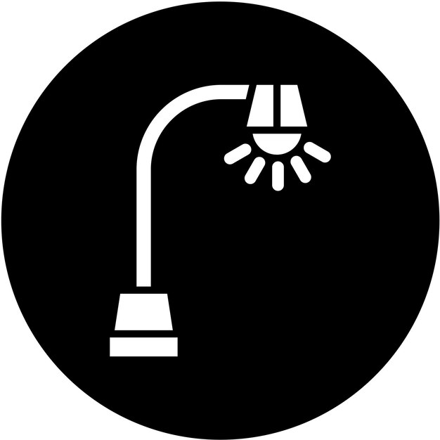 Diseño vectorial del estilo del icono de la luz de la calle