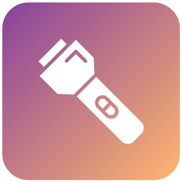 Diseño vectorial de estilo de icono de luz intermitente