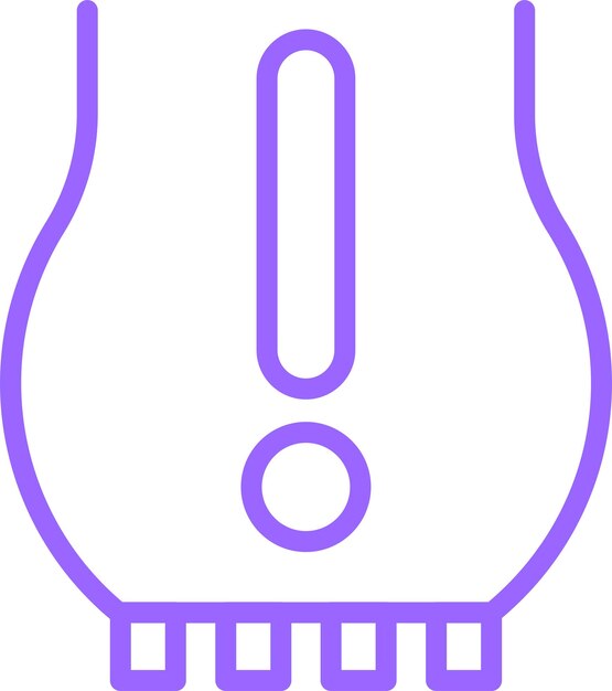 Diseño vectorial estilo de icono de luz TPMS
