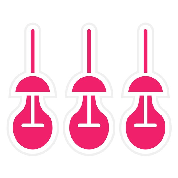 Diseño vectorial Estilo de icono de luz tres