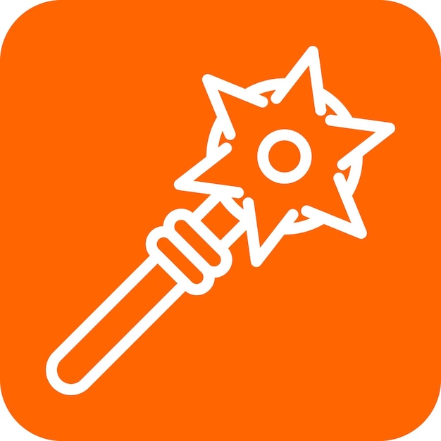 Diseño vectorial Estilo del icono de Mace