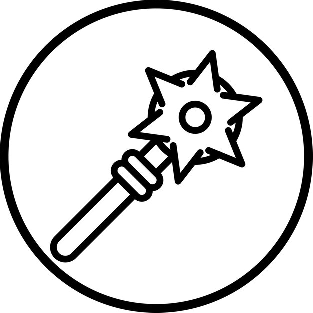 Diseño vectorial Estilo del icono de Mace