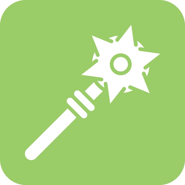 Diseño vectorial Estilo del icono de Mace