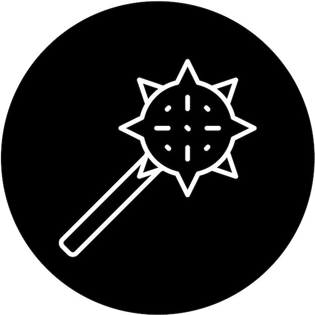 Diseño vectorial Estilo del icono de Mace