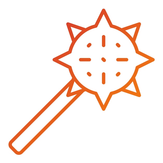 Diseño vectorial Estilo del icono de Mace