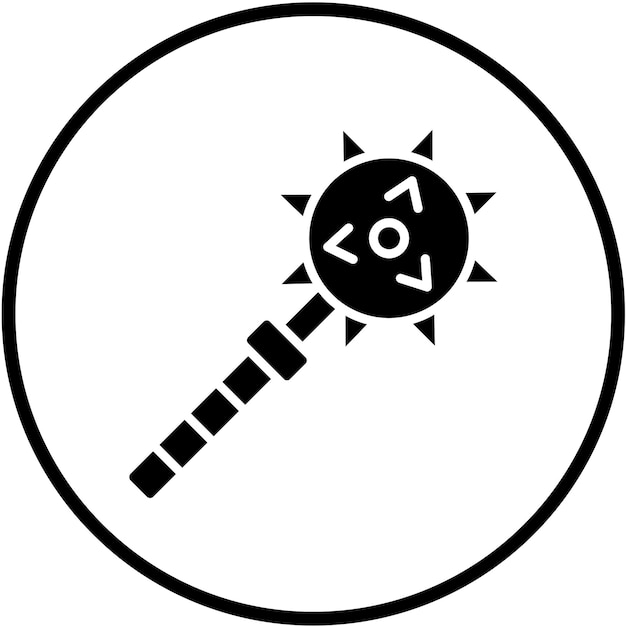 Diseño vectorial Estilo del icono de Mace
