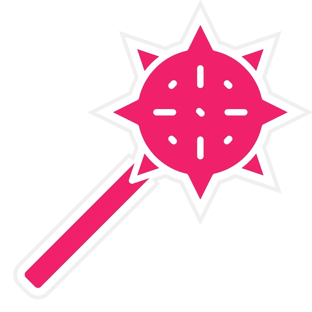 Diseño vectorial Estilo del icono de Mace
