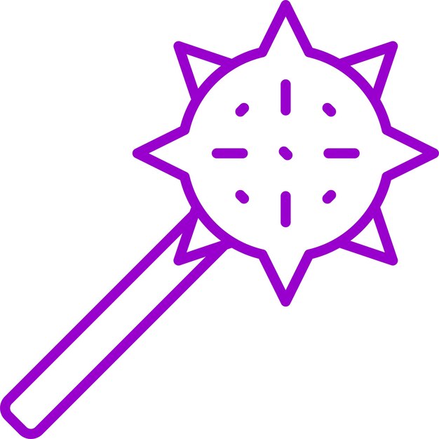 Diseño vectorial Estilo del icono de Mace