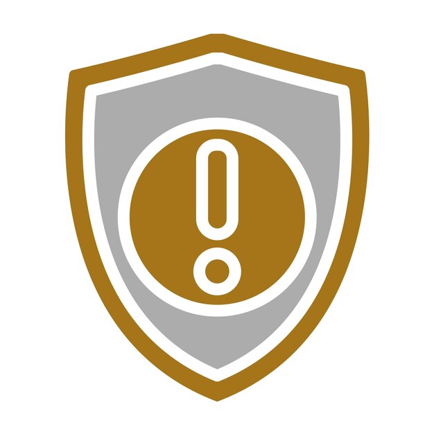 Diseño vectorial Estilo de icono maestro del escudo