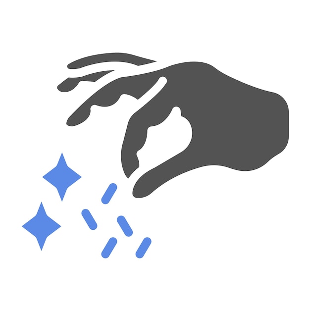 Diseño vectorial del estilo del icono mágico de Spice