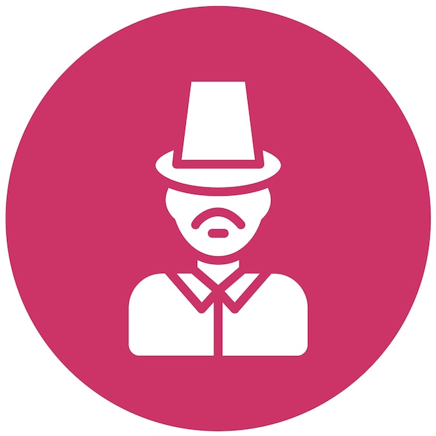 Diseño vectorial Estilo del icono del mago