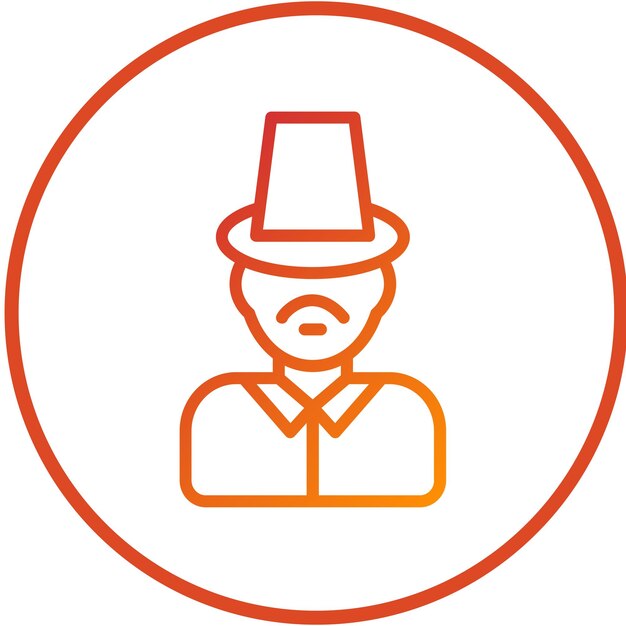 Diseño vectorial Estilo del icono del mago