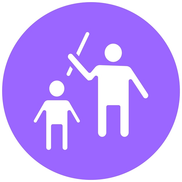 Diseño vectorial de estilo de icono de mala crianza