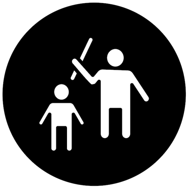 Diseño vectorial de estilo de icono de mala crianza