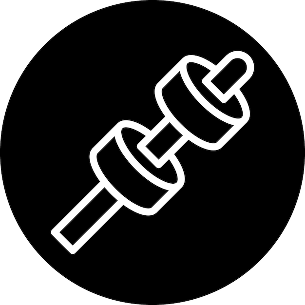 Diseño vectorial Estilo de icono de malvavisco