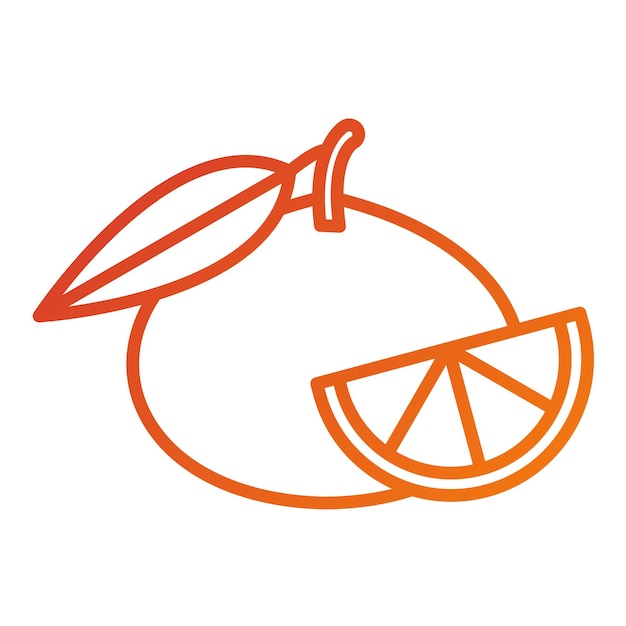Diseño vectorial Estilo de icono mandarín
