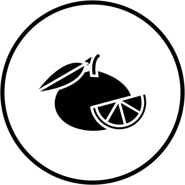 Diseño vectorial Estilo de icono mandarín