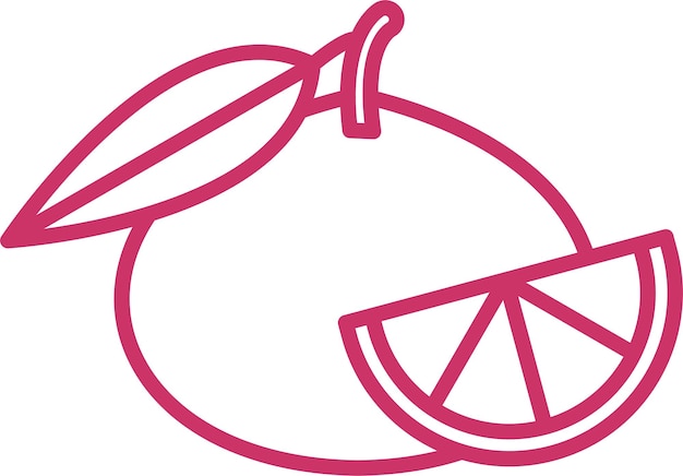 Diseño vectorial Estilo de icono mandarín
