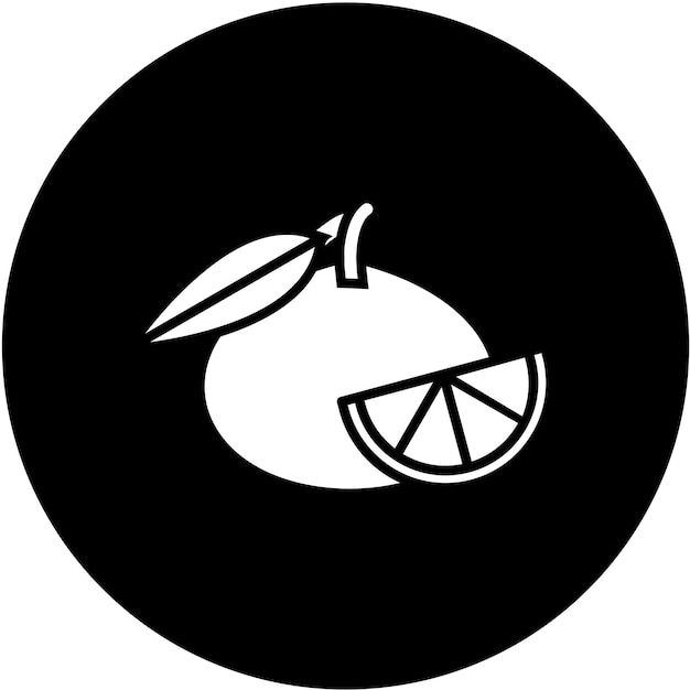Diseño vectorial Estilo de icono mandarín