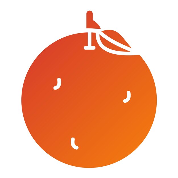 Diseño vectorial Estilo de icono de mandarina