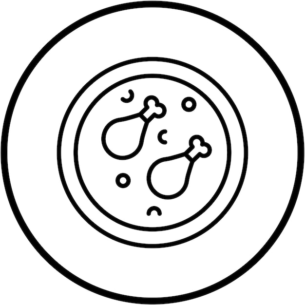 Diseño vectorial Estilo del icono de Mandi
