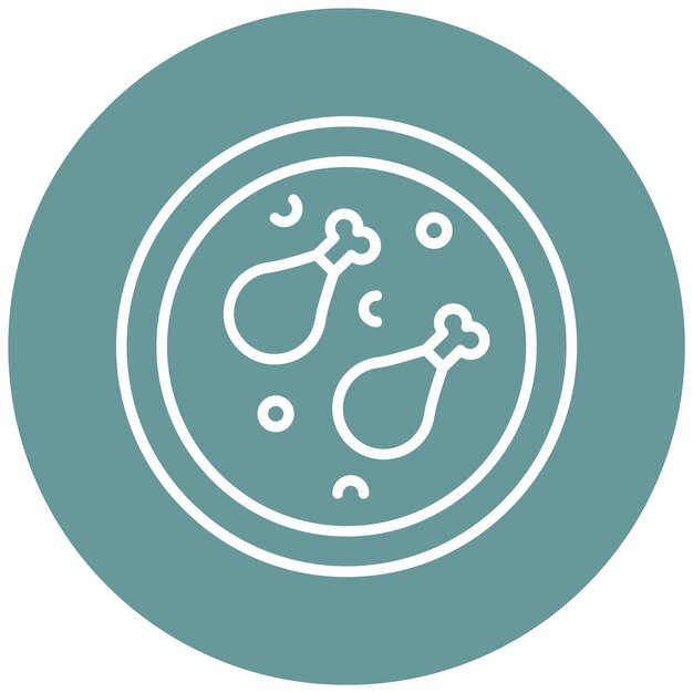 Diseño vectorial Estilo del icono de Mandi