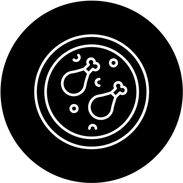Diseño vectorial Estilo del icono de Mandi