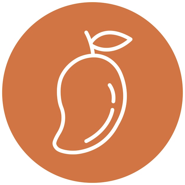 Diseño vectorial Estilo del icono de Mango Mirth