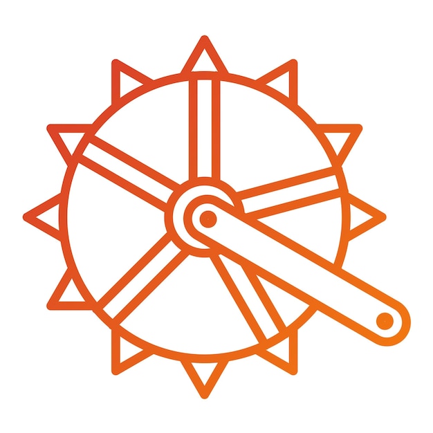 Diseño vectorial Estilo del icono de la manivela