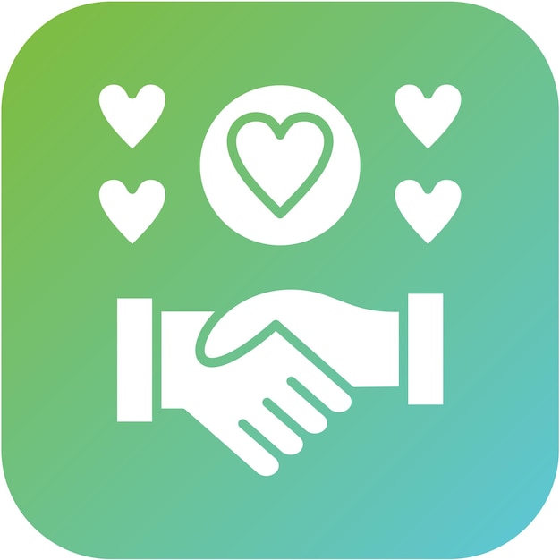 Diseño vectorial de estilo de icono de la mano de ayuda