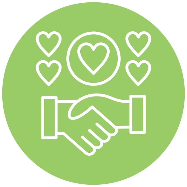 Diseño vectorial de estilo de icono de la mano de ayuda