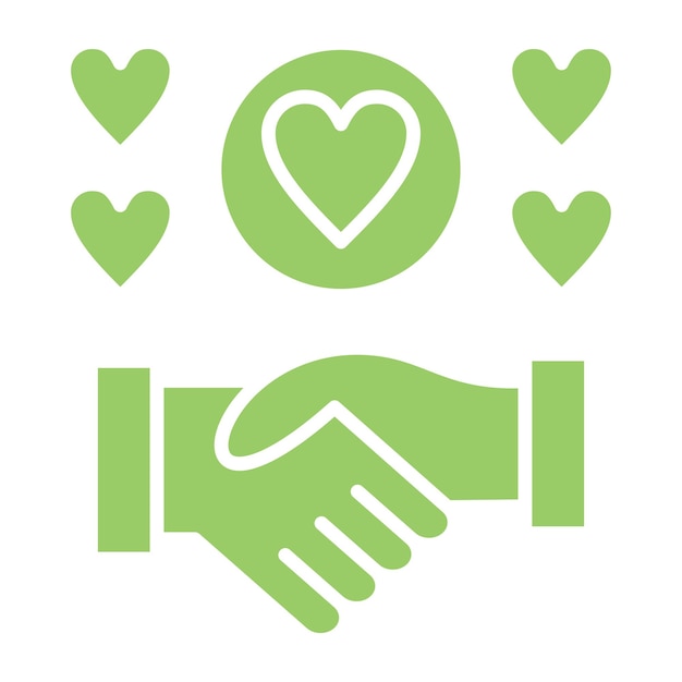 Diseño vectorial de estilo de icono de la mano de ayuda
