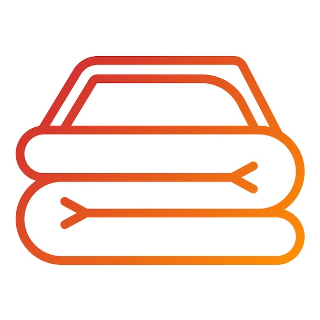Diseño vectorial Estilo del icono de la manta de lanzamiento