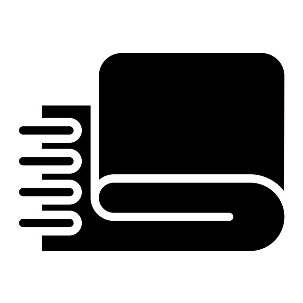 Diseño vectorial Estilo del icono de la manta ponderada