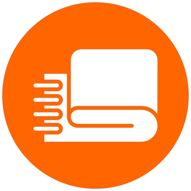 Diseño vectorial Estilo del icono de la manta ponderada