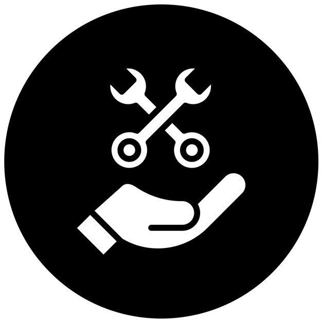 Diseño vectorial Estilo del icono de mantenimiento predictivo