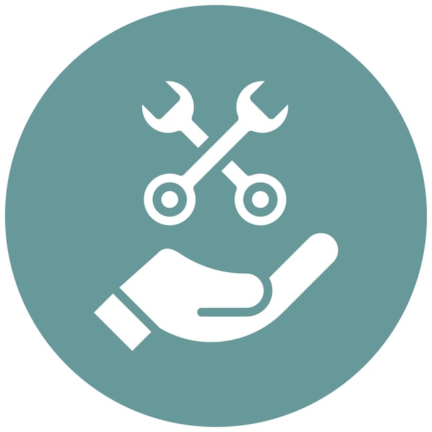 Diseño vectorial Estilo del icono de mantenimiento predictivo