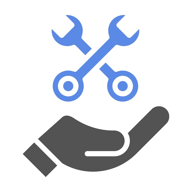 Diseño vectorial Estilo del icono de mantenimiento predictivo