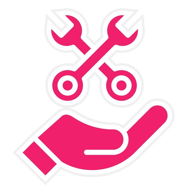 Diseño vectorial Estilo del icono de mantenimiento predictivo